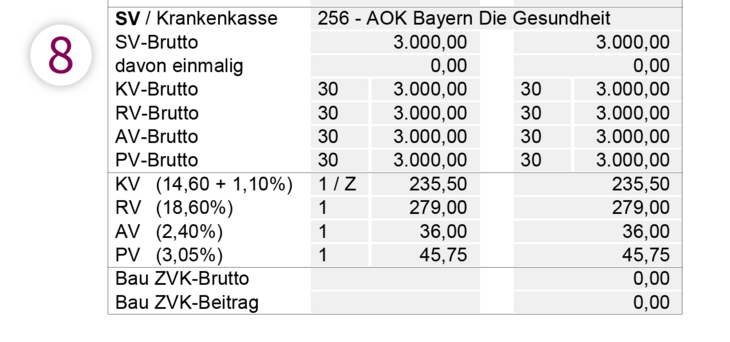 SV-Brutto Gehaltsabrechnung - SBS Lohn plus®