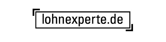 Logo lohnexperte.de - schwarz/weiß