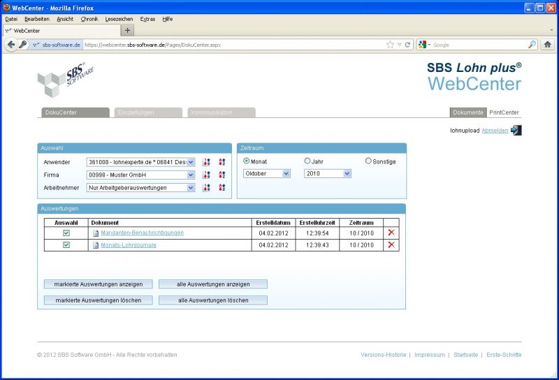 Sbs Lohn Plus Software Fur Lohn Und Gehaltsabrechnung Baulohnabrechnung Lohnexperte De
